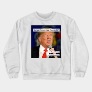 Presidental Cognitive Test Anti Trump Protest Design Crewneck Sweatshirt